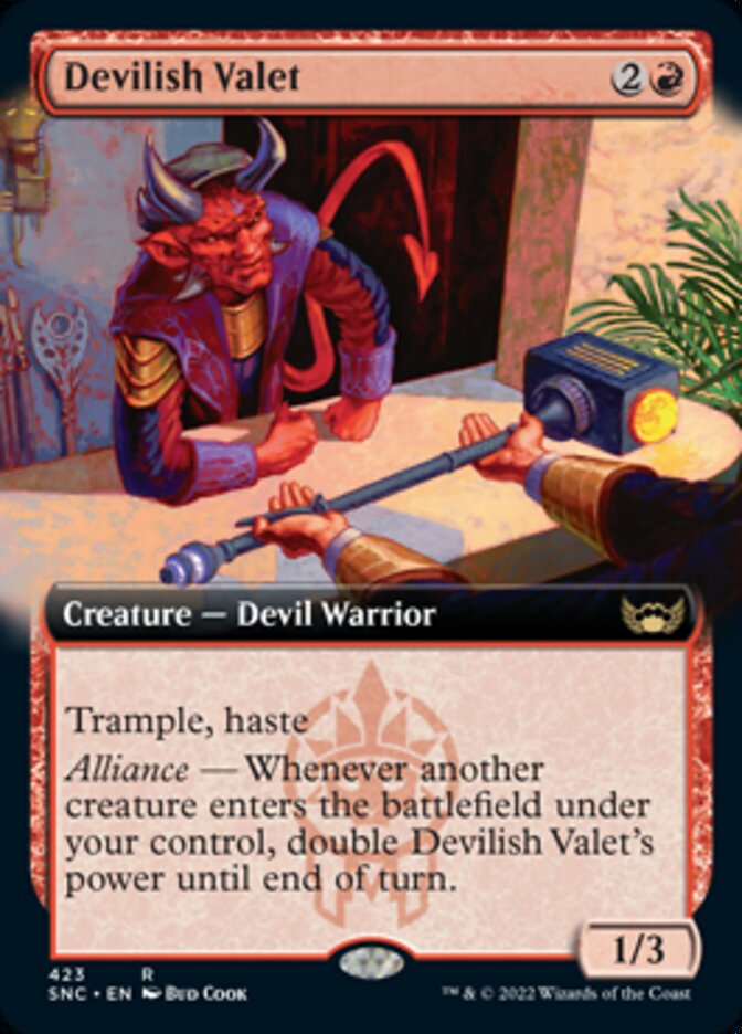 Devilish Valet (Extended Art) [Streets of New Capenna] | Card Merchant Takapuna