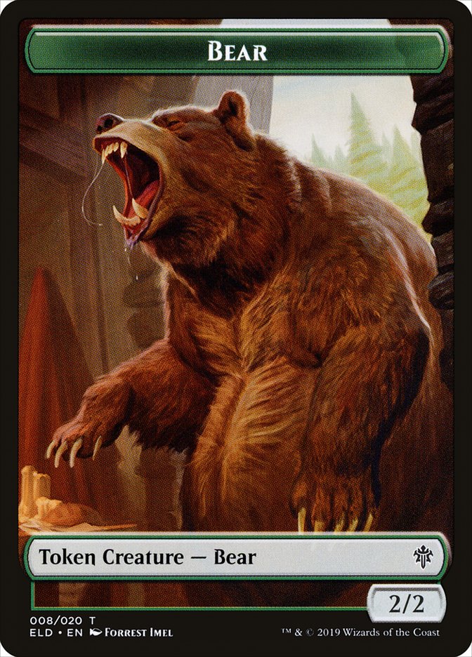 Bear Token [Throne of Eldraine Tokens] | Card Merchant Takapuna