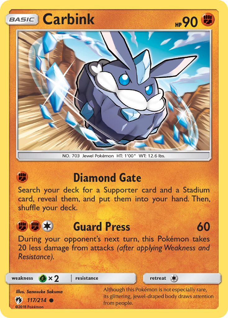 Carbink (117/214) [Sun & Moon: Lost Thunder] | Card Merchant Takapuna