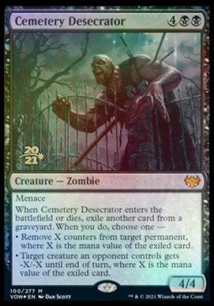 Cemetery Desecrator [Innistrad: Crimson Vow Prerelease Promos] | Card Merchant Takapuna