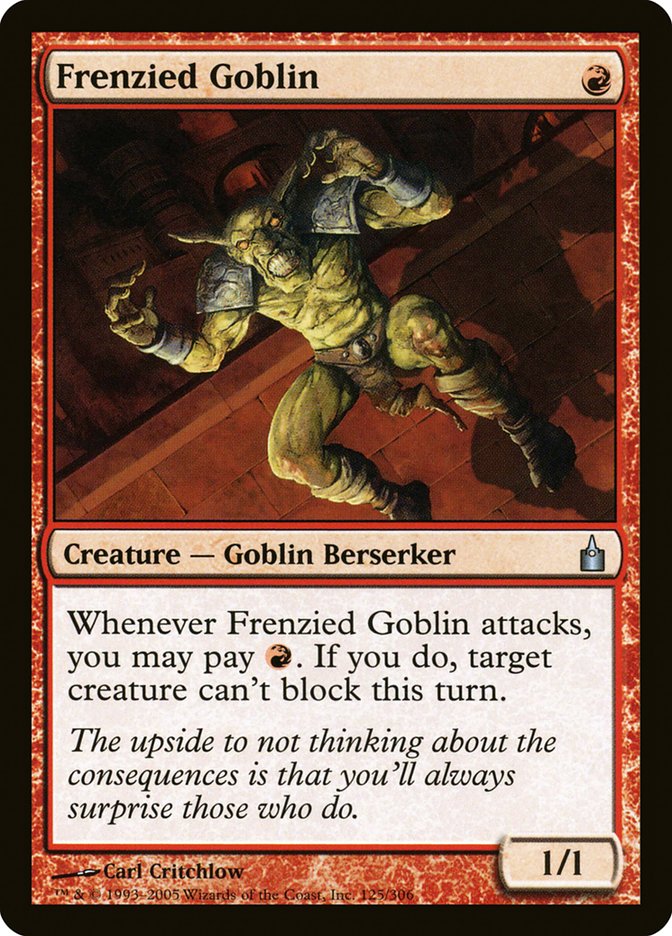 Frenzied Goblin [Ravnica: City of Guilds] | Card Merchant Takapuna