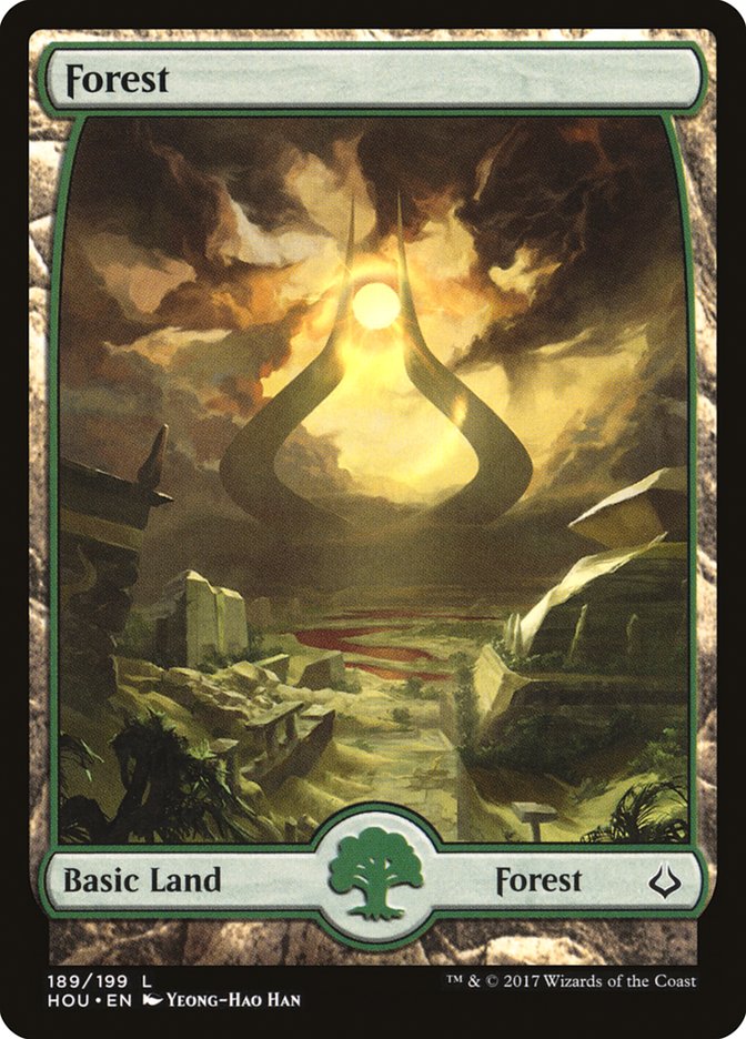 Forest (189) [Hour of Devastation] | Card Merchant Takapuna