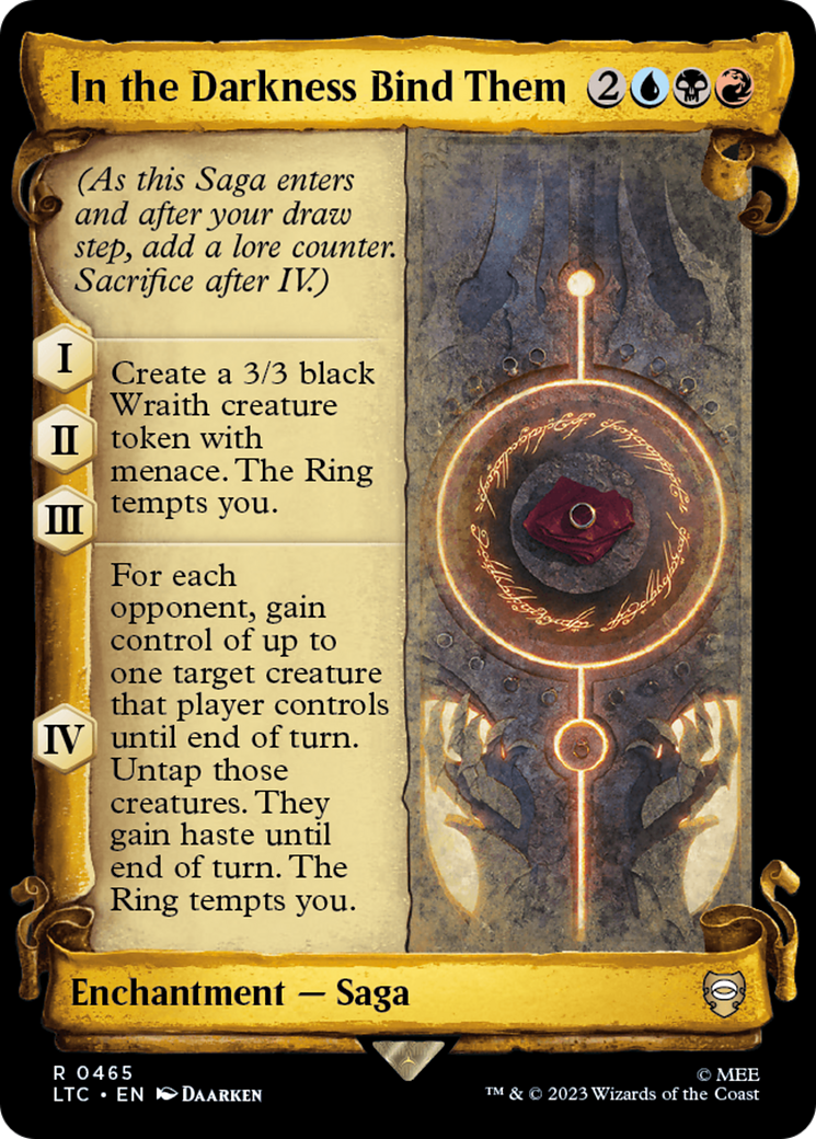 In the Darkness Bind Them [The Lord of the Rings: Tales of Middle-Earth Commander Showcase Scrolls] | Card Merchant Takapuna