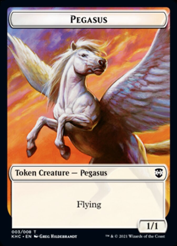 Pegasus Token [Kaldheim Commander Tokens] | Card Merchant Takapuna