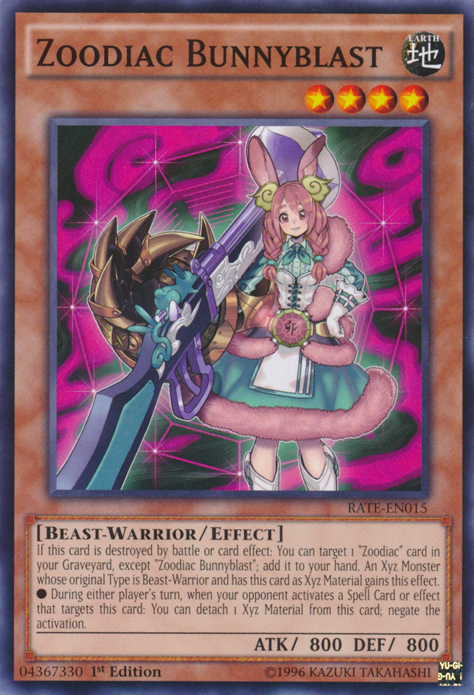 Zoodiac Bunnyblast [RATE-EN015] Common | Card Merchant Takapuna