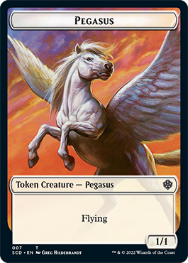 Pegasus // Faerie Double-Sided Token [Starter Commander Decks] | Card Merchant Takapuna