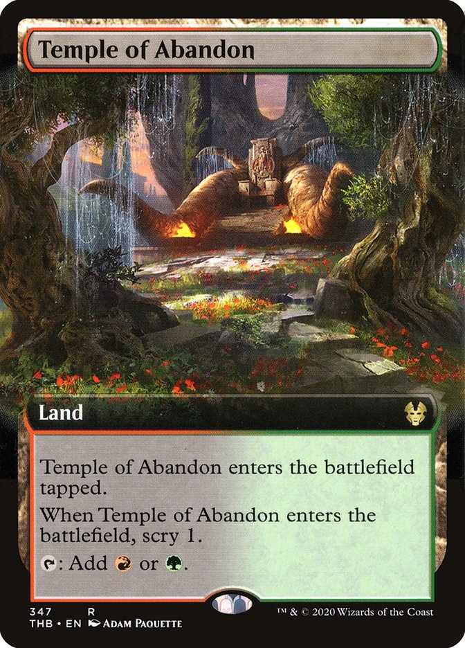 Temple of Abandon (Extended Art) [Theros Beyond Death] | Card Merchant Takapuna