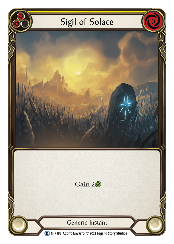 Sigil of Solace (Yellow) [1HP388] (History Pack 1) | Card Merchant Takapuna