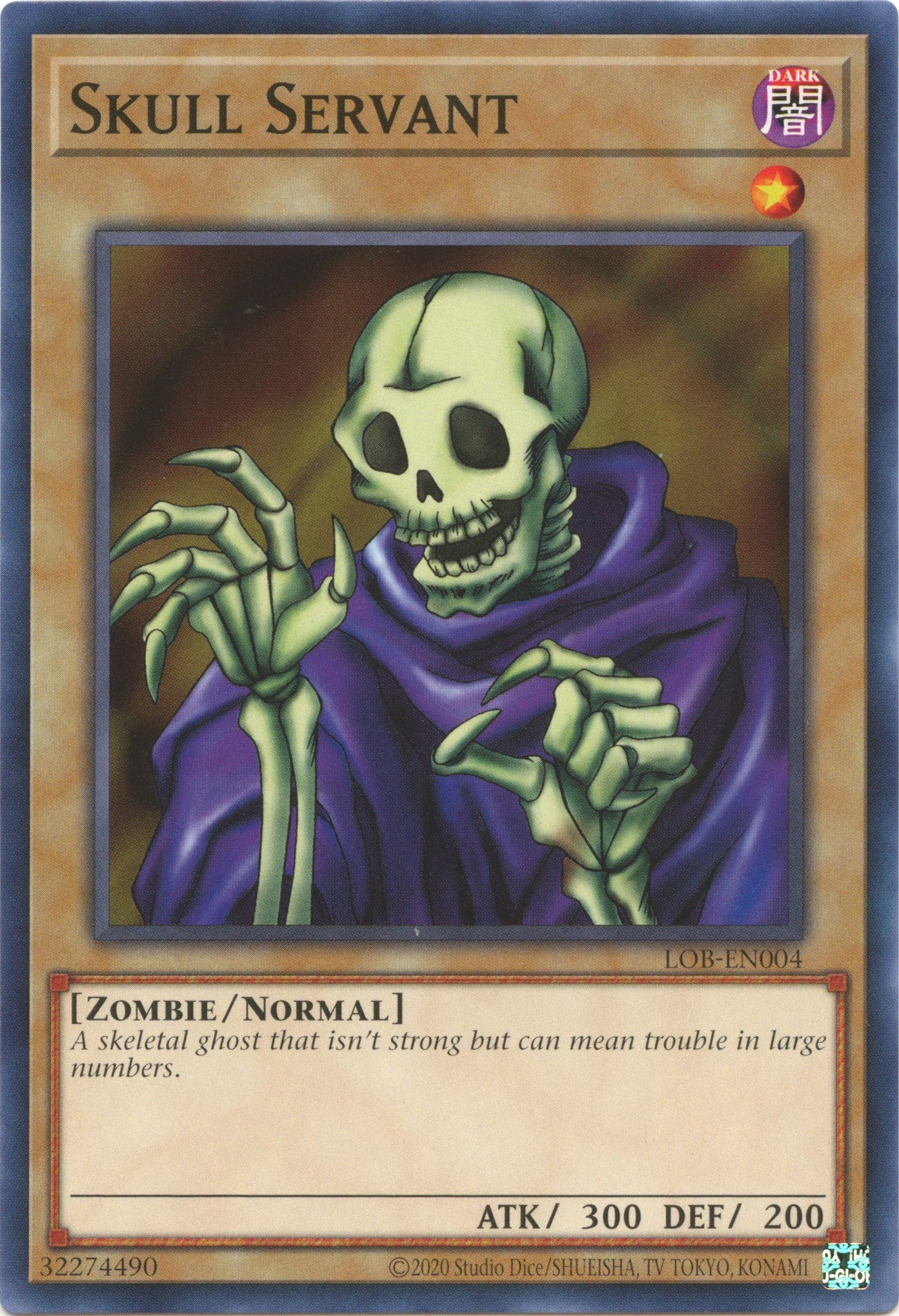 Skull Servant (25th Anniversary) [LOB-EN004] Common | Card Merchant Takapuna