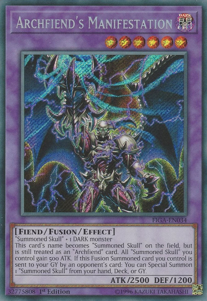 Archfiend's Manifestation [FIGA-EN034] Secret Rare | Card Merchant Takapuna