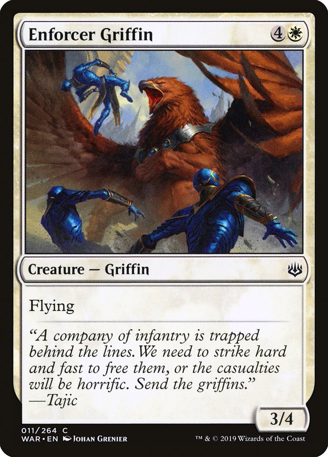 Enforcer Griffin [War of the Spark] | Card Merchant Takapuna