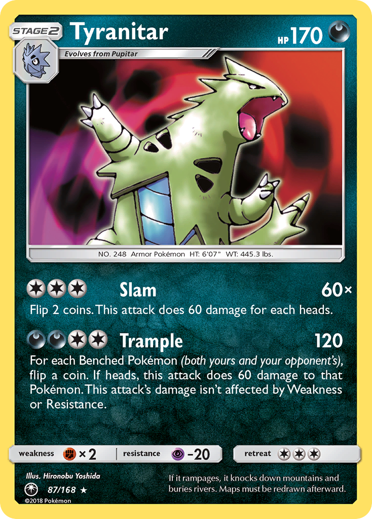 Tyranitar (87/168) [Sun & Moon: Celestial Storm] | Card Merchant Takapuna