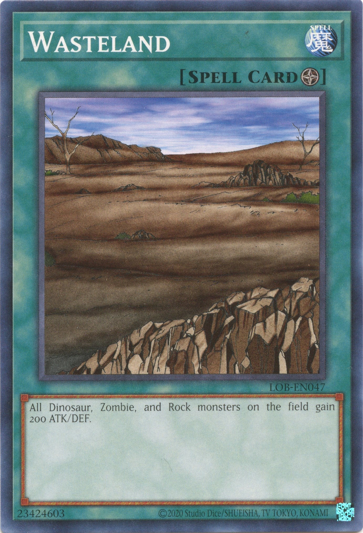 Wasteland (25th Anniversary) [LOB-EN047] Common | Card Merchant Takapuna