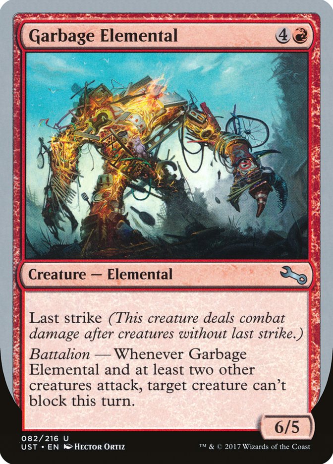 Garbage Elemental (6/5 Creature) [Unstable] | Card Merchant Takapuna