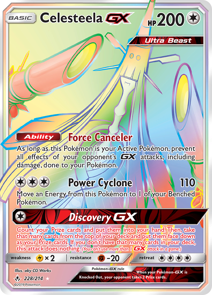 Celesteela GX (228/214) [Sun & Moon: Unbroken Bonds] | Card Merchant Takapuna