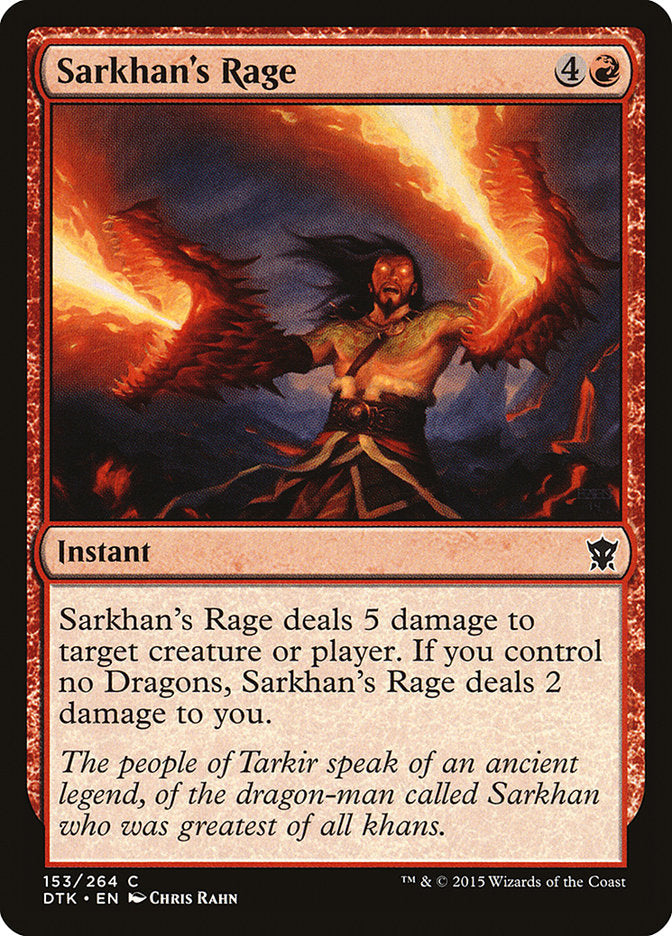 Sarkhan's Rage [Dragons of Tarkir] | Card Merchant Takapuna