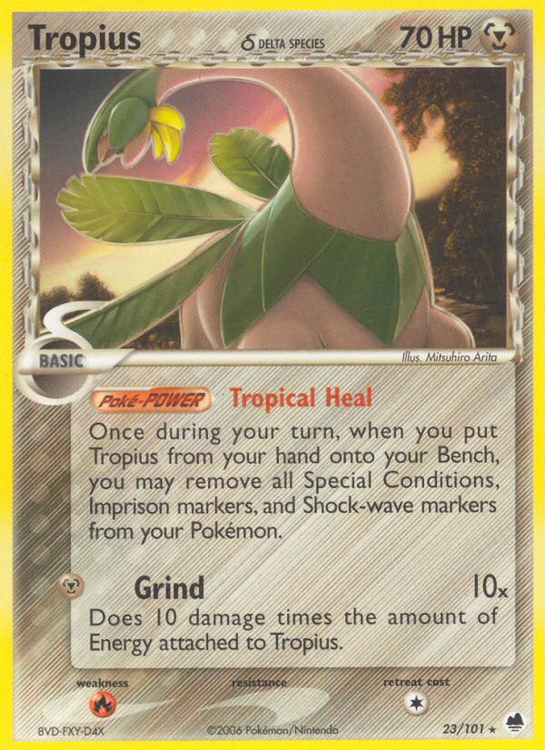 Tropius (23/101) (Delta Species) [EX: Dragon Frontiers] | Card Merchant Takapuna