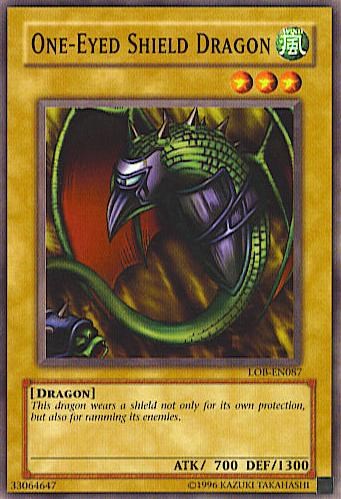 One-Eyed Shield Dragon [LOB-EN087] Common | Card Merchant Takapuna