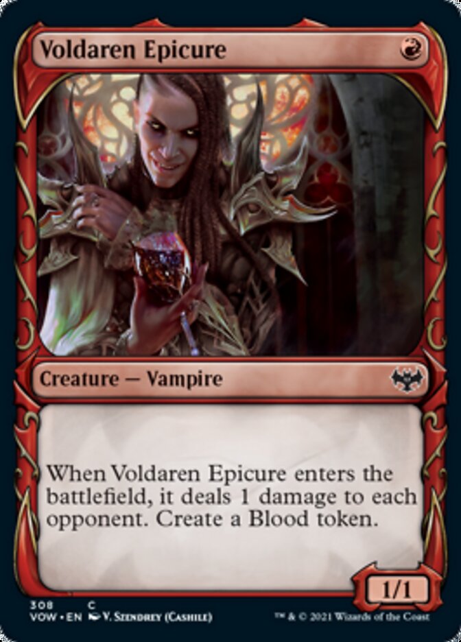 Voldaren Epicure (Showcase Fang Frame) [Innistrad: Crimson Vow] | Card Merchant Takapuna