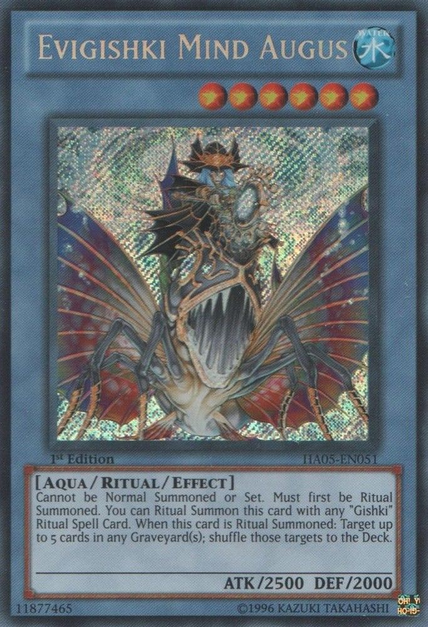 Evigishki Mind Augus [HA05-EN051] Secret Rare | Card Merchant Takapuna