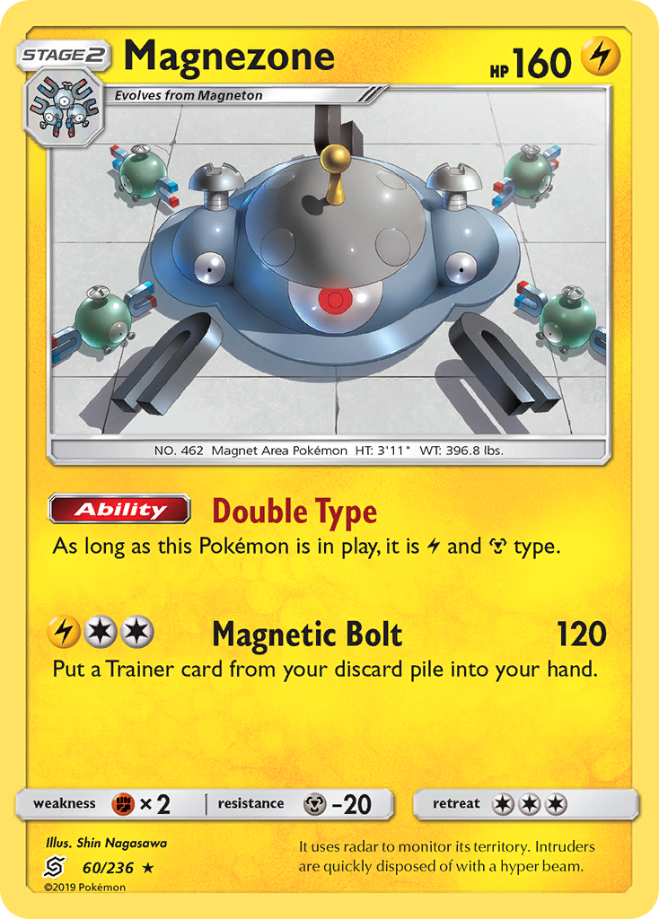 Magnezone (60/236) [Sun & Moon: Unified Minds] | Card Merchant Takapuna