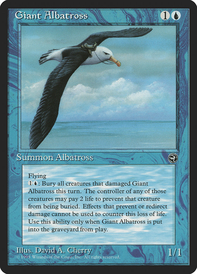 Giant Albatross (Empty Ocean) [Homelands] | Card Merchant Takapuna