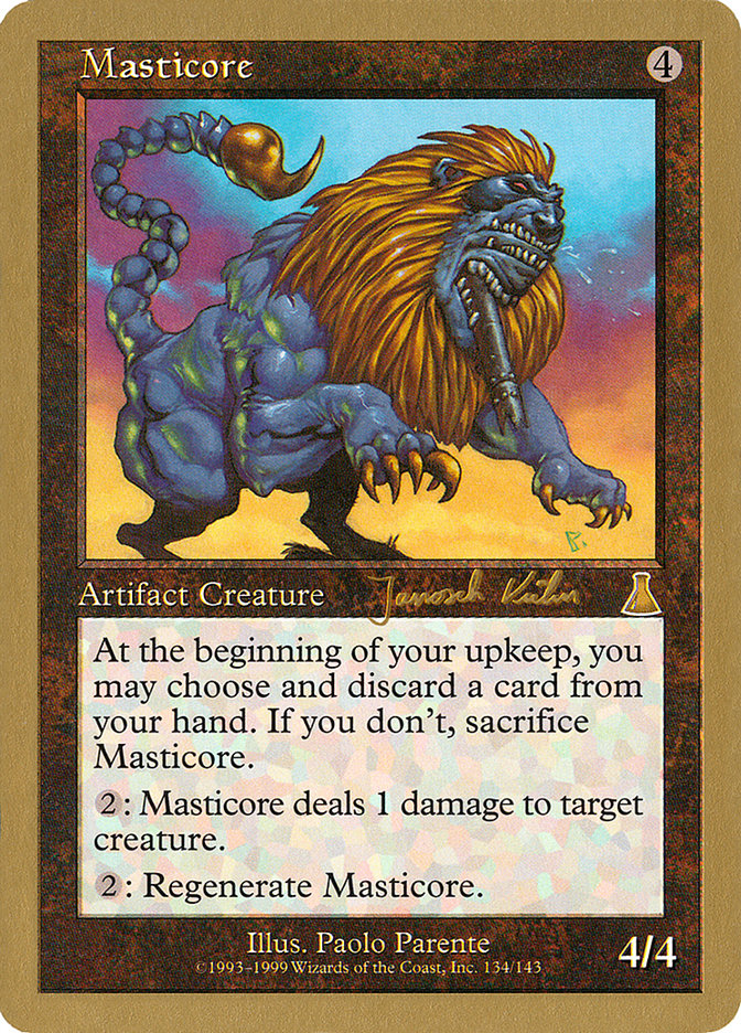 Masticore (Janosch Kuhn) [World Championship Decks 2000] | Card Merchant Takapuna