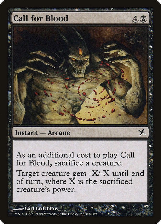 Call for Blood [Betrayers of Kamigawa] | Card Merchant Takapuna