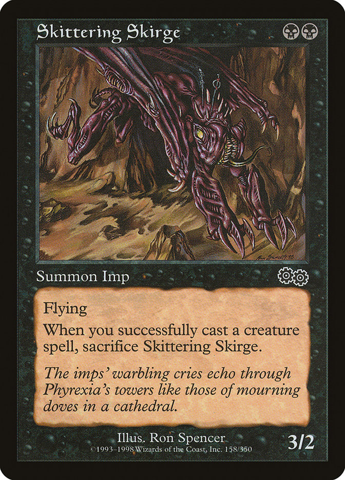 Skittering Skirge [Urza's Saga] | Card Merchant Takapuna