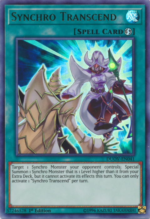 Synchro Transcend [DUOV-EN041] Ultra Rare | Card Merchant Takapuna