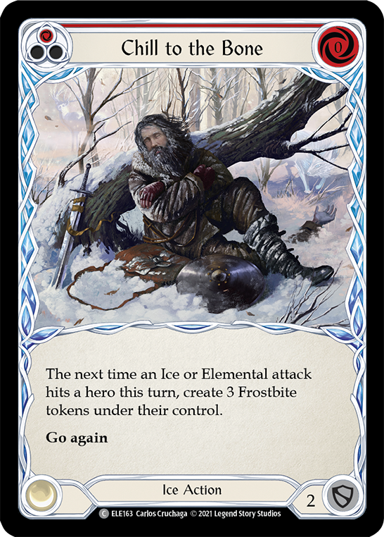 Chill to the Bone (Red) [ELE163] (Tales of Aria)  1st Edition Normal | Card Merchant Takapuna