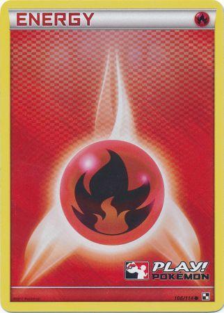 Fire Energy (106/114) (Play Pokemon Promo) [Black & White: Base Set] | Card Merchant Takapuna