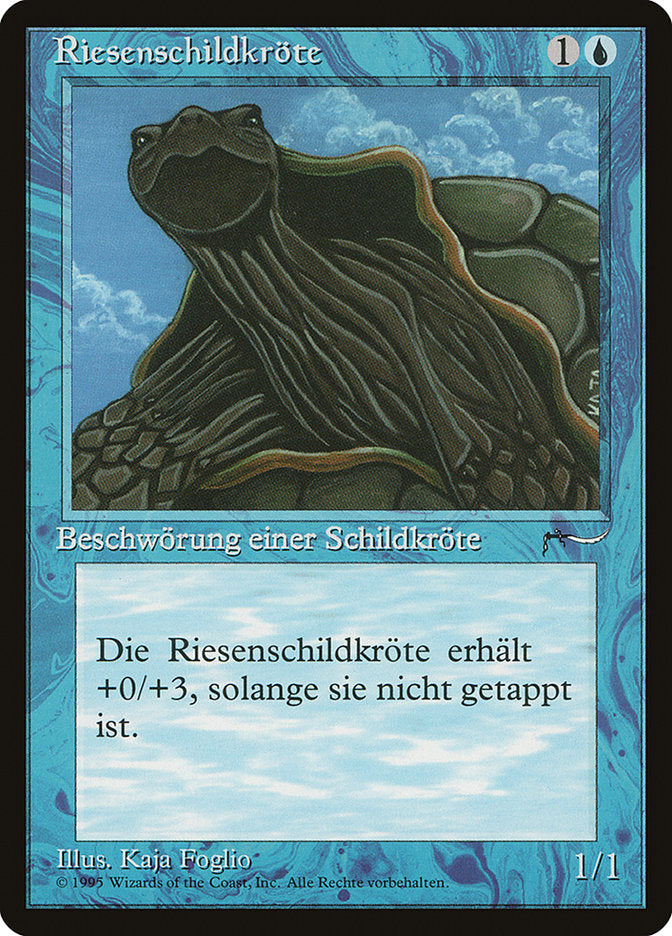 Giant Tortoise (German) - "Riesenschildkrote" [Renaissance] | Card Merchant Takapuna