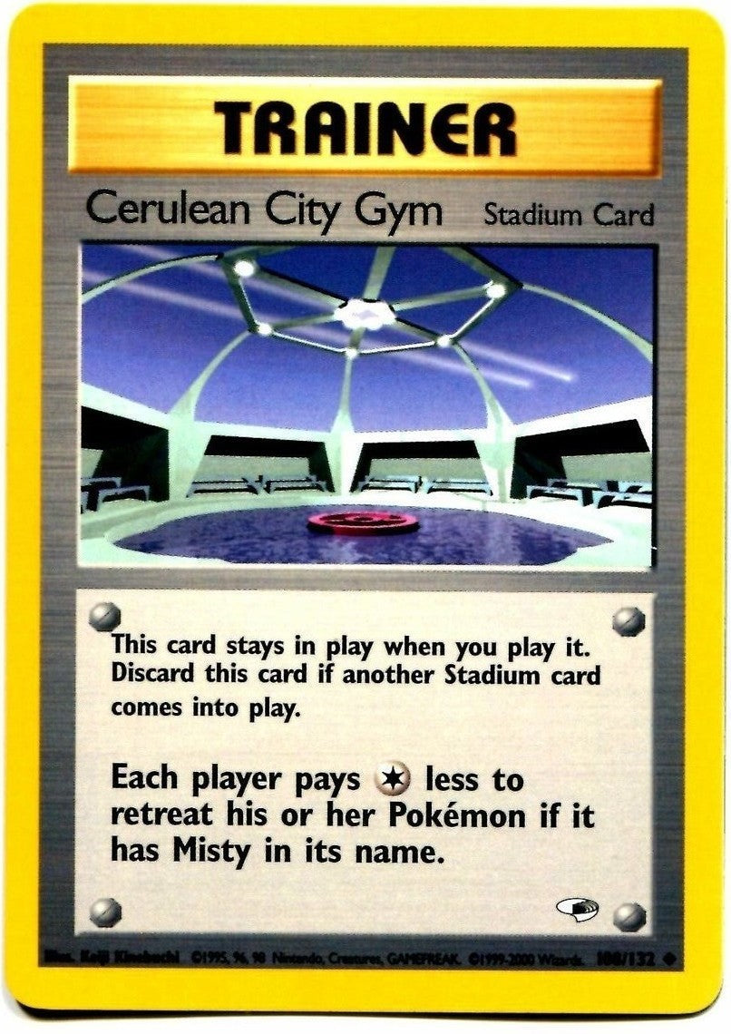 Cerulean City Gym (108/132) [Gym Heroes Unlimited] | Card Merchant Takapuna