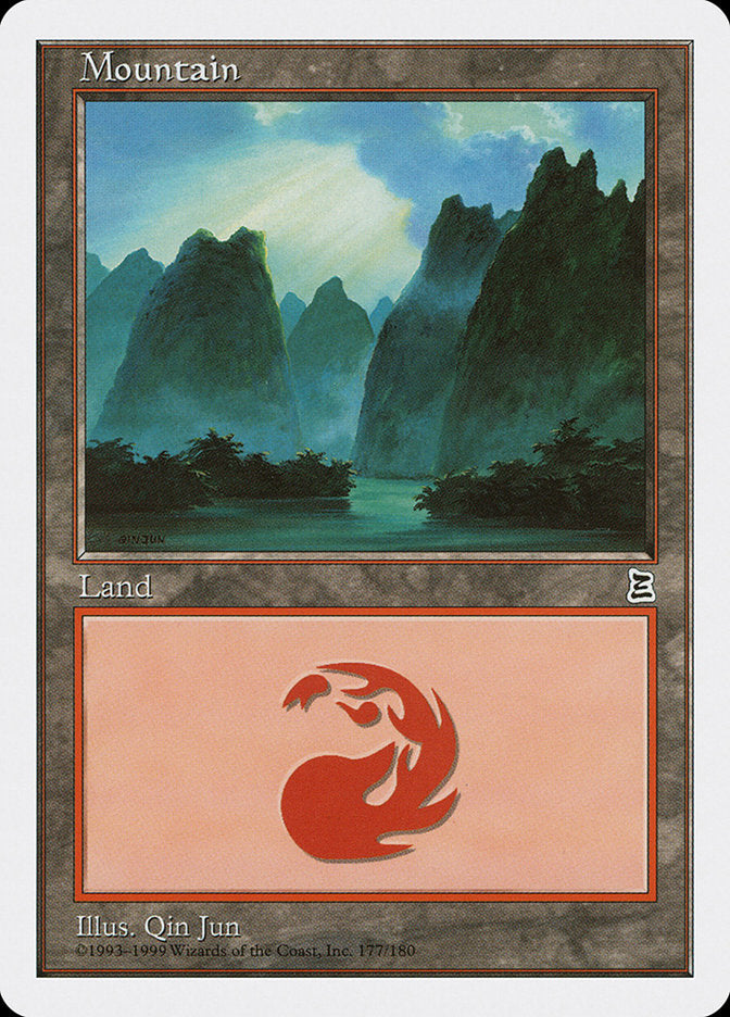 Mountain (177) [Portal Three Kingdoms] | Card Merchant Takapuna