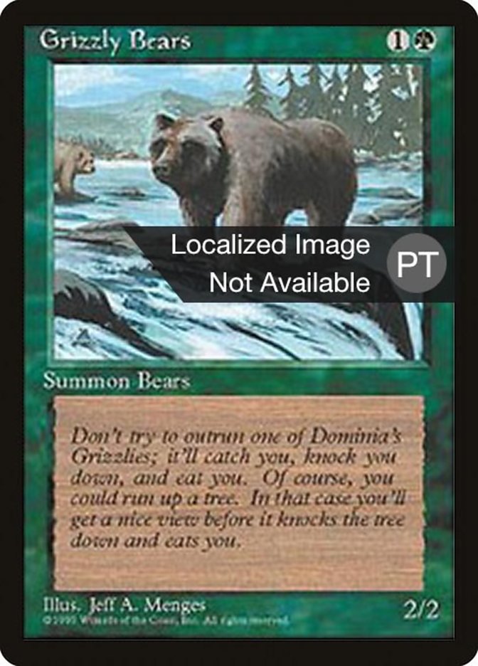 Grizzly Bears [Fourth Edition (Foreign Black Border)] | Card Merchant Takapuna