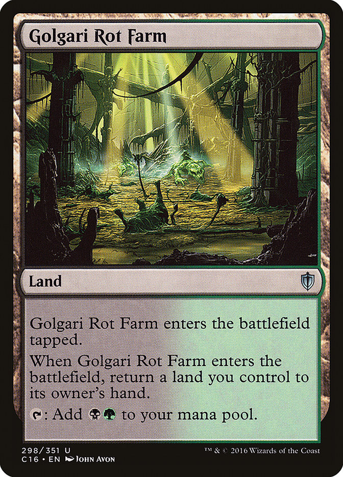 Golgari Rot Farm [Commander 2016] | Card Merchant Takapuna