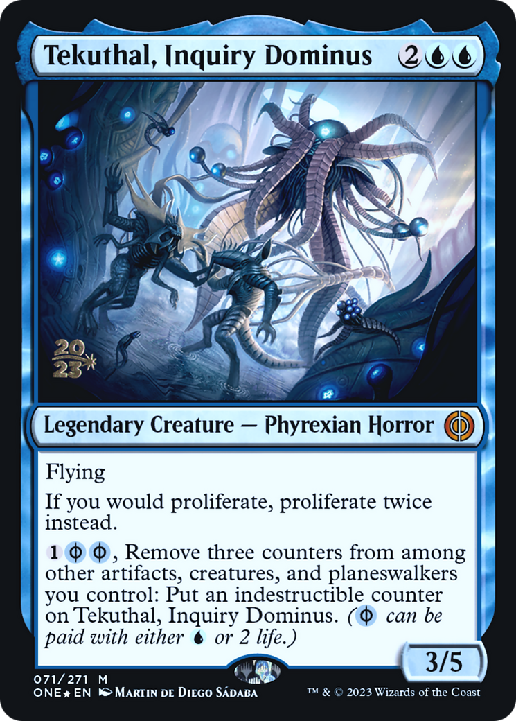 Tekuthal, Inquiry Dominus [Phyrexia: All Will Be One Prerelease Promos] | Card Merchant Takapuna