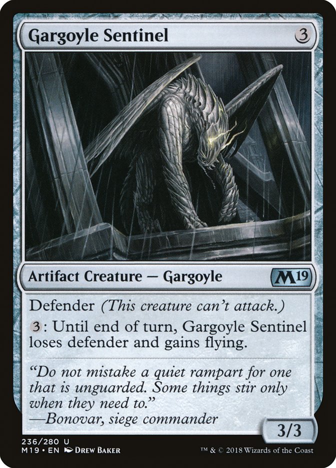 Gargoyle Sentinel [Core Set 2019] | Card Merchant Takapuna