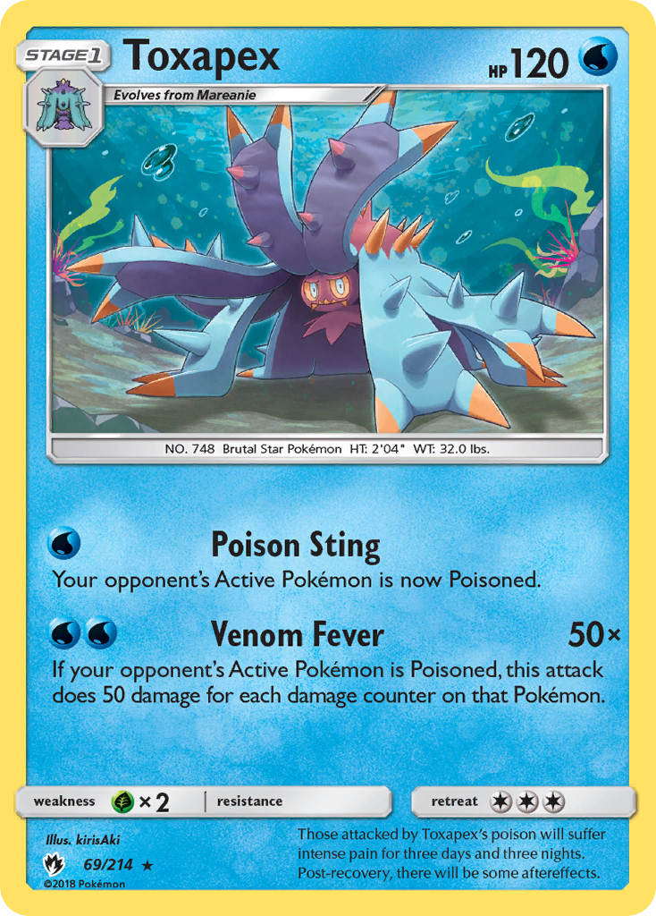 Toxapex (69/214) [Sun & Moon: Lost Thunder] | Card Merchant Takapuna