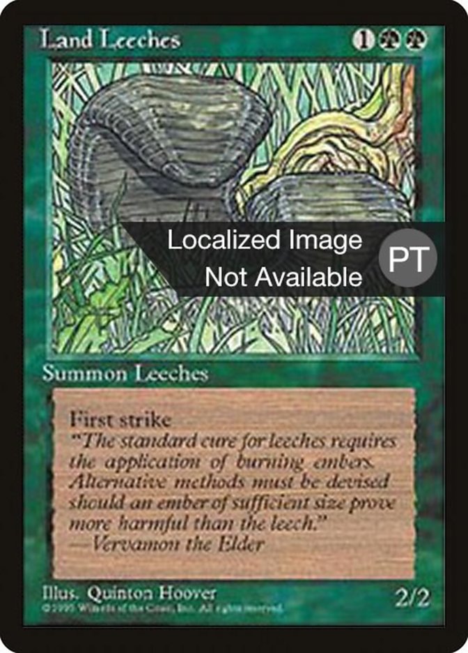 Land Leeches [Fourth Edition (Foreign Black Border)] | Card Merchant Takapuna