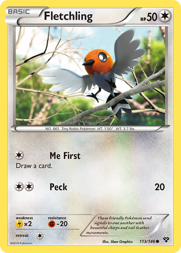 Fletchling (113/146) [XY: Base Set] | Card Merchant Takapuna