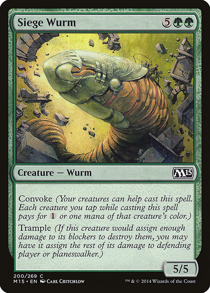 Siege Wurm [Magic 2015] | Card Merchant Takapuna