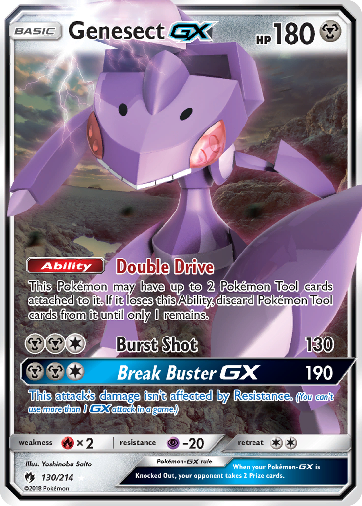 Genesect GX (130/214) [Sun & Moon: Lost Thunder] | Card Merchant Takapuna