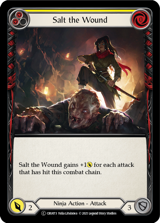 Salt the Wound [U-CRU073] (Crucible of War Unlimited)  Unlimited Normal | Card Merchant Takapuna