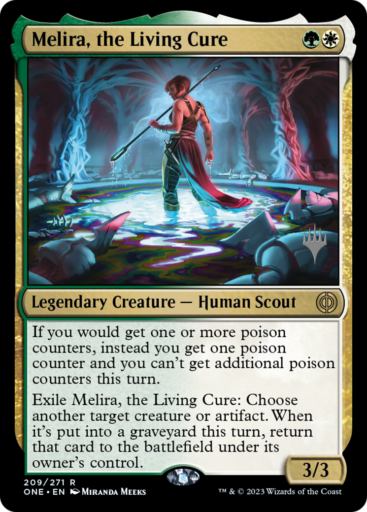 Melira, the Living Cure (Promo Pack) [Phyrexia: All Will Be One Promos] | Card Merchant Takapuna