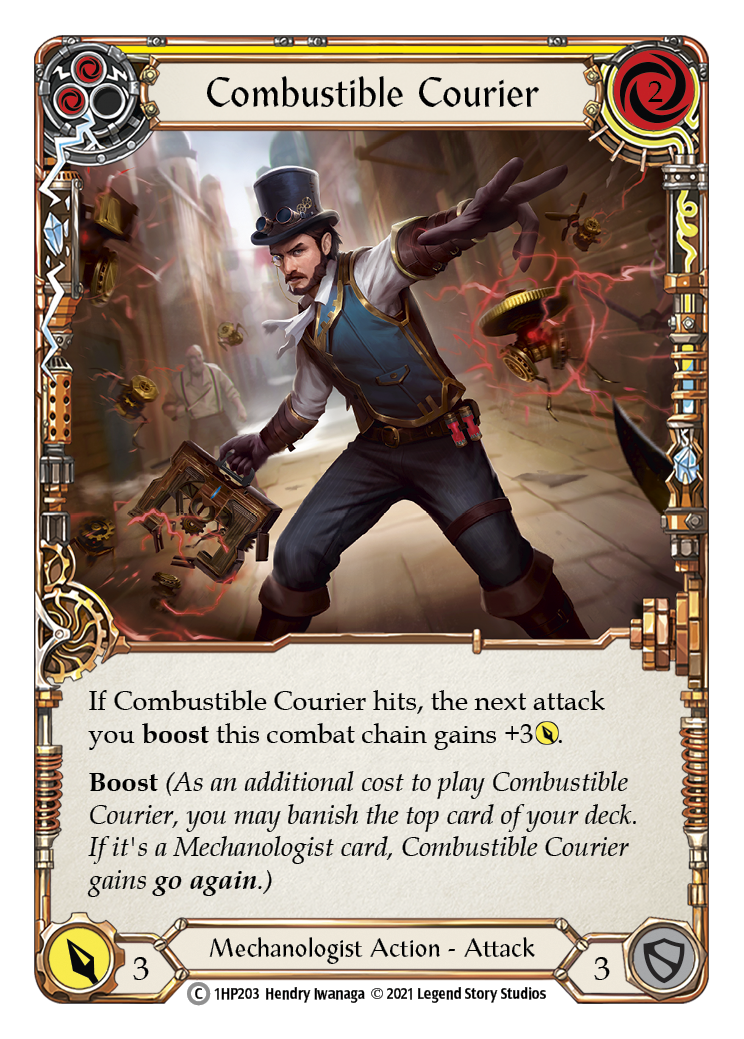 Combustible Courier (Yellow) [1HP203] (History Pack 1) | Card Merchant Takapuna