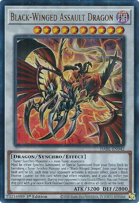 Black-Winged Assault Dragon [DABL-EN042] Ultra Rare | Card Merchant Takapuna