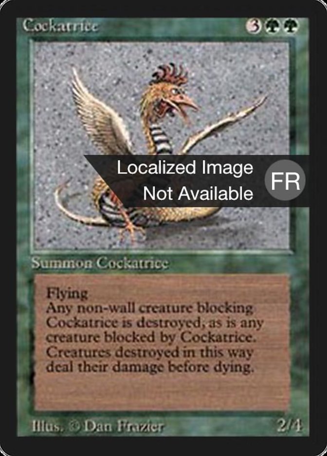 Cockatrice [Foreign Black Border] | Card Merchant Takapuna