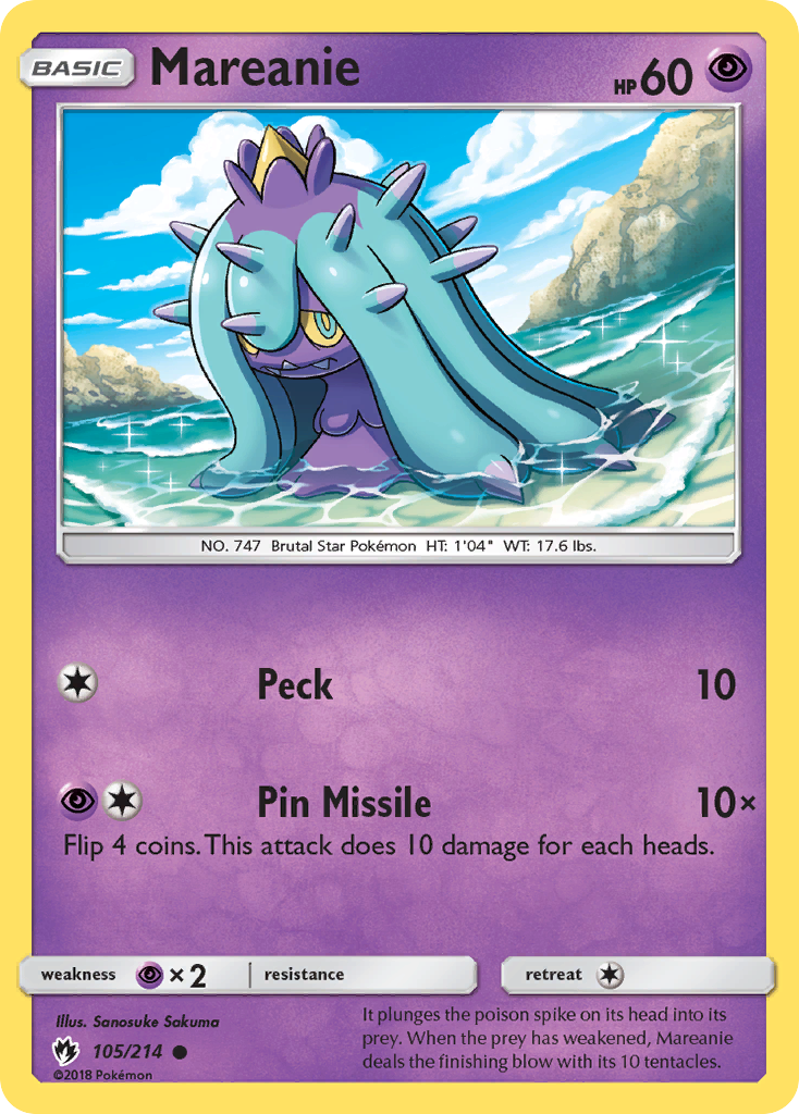 Mareanie (105/214) [Sun & Moon: Lost Thunder] | Card Merchant Takapuna